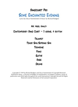 Some Enchanted Evening C Musicals Cabaret Band Chart