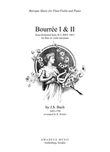 Bourre From Suite No 2 Bwv 1067 For Flute Or Violin And Piano