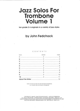 Jazz Solos For Trombone Volume 1