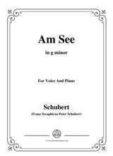 Schubert Am See In G Minor For Voice Piano