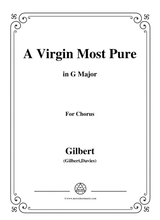Gilbert Christmas Carol A Virgin Most Pure In G Major