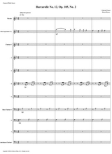 Barcarolle 12 Op 105 No 2 By Gabriel Faur Clarinet Choir Piccolo