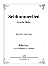 Schubert Schlummerlied In A Flat Major Op 24 No 2 For Voice And Piano