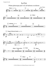 Ange Flgier Le Cor For Baritone Voice And Orchestra Bb Trumpet 2 Part