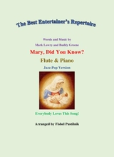 Mary Did You Know For Flute And Piano Jazz Pop Version Video