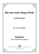 Schubert Hin Und Wieder Fliegen Pfeile In D Flat Major For Voice Piano