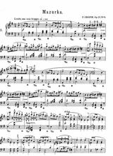 Chopin Mazurka In E Minor Op 17 No 2