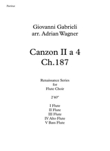 Canzon Ii A 4 Ch 187 Giovanni Gabrieli Flute Choir Arr Adrian Wagner