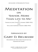 Meditation On Savior More Than Life To Me