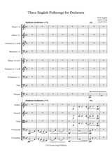Three English Folksongs For Orchestra