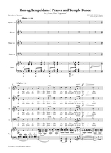 Grieg Bn Og Tempeldans Prayer And Templedans Mixed Choir And Piano