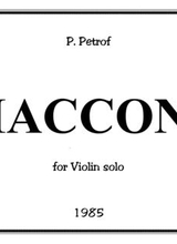 Ciaccona For Violin Solo