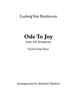Beethovens Ode To Joy Violin Viola Duet