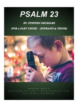 Psalm 23 For 2 Part Choir Soprano Tenor
