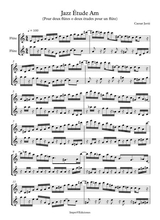 Jazz Study In Am For Two Flutes Or Two Studies For One Flute