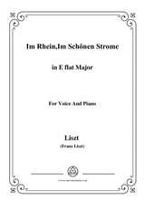 Liszt Im Rhein Im Schnen Strome In E Flat Major For Voice And Piano