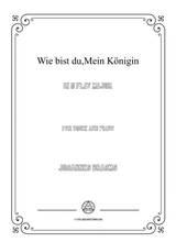 Brahms Wie Bist Du Mein Knigin In D Flat Major For Voice And Piano
