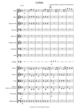 Brahms Lullaby For School Orchestra