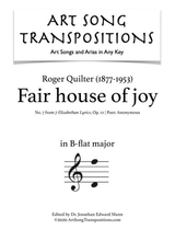 Fair House Of Joy Op 12 No 7 B Flat Major