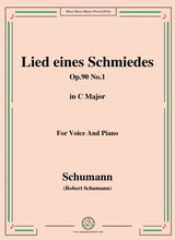 Schumann Lied Eines Schmiedes Op 90 No 1 In C Major For Voice Piano
