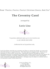 Coventry Carol Easy