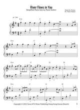 River Flows In You Yiruma Simplified Piano Solo