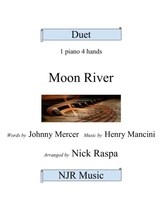 Moon River 1 Piano 4 Hands Advanced Intermediate