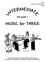 Intermediate Music For Three Volume 1 Part 1 Clarinet In Bb Dd52113