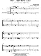 Here Comes Santa Claus Cello Duet Grades 2 5 Part Scores Included