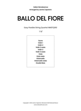 Ballo Del Fiore Flexible String Quartet Ensemble