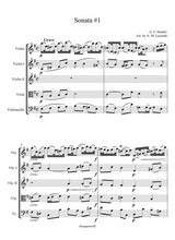 Sonata 1 Movement 1 In E Minor For Violin And String Quartet