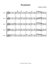 Treatments Flute Quintet Or Choir Edition
