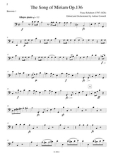 Schubert The Song Of Miriam Op 136 Bassoon 1
