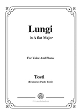 Tosti Lungi In A Flat Major For Voice And Piano