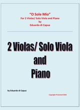 O Sole Mio 2 Violas And Piano