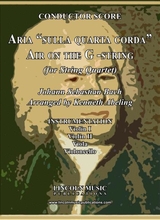 Bach Aria Sulla Quarta Corda Air On The G String For String Quartet