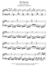 The Spectre Alan Walker Piano Music Sheet In C Minor