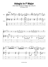 Adagio In F Major From Violin Sonata In F Major Op 5 No 4