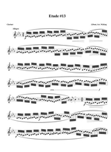 Clarinet Etude 1 Arr Marten King