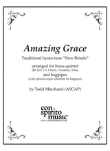 Amazing Grace Brass Quintet And Bagpipes