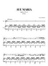 Ave Maria Schubert For Flute And Piano