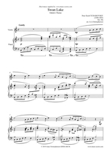 Swan Lake Odettes Theme Violin And Piano