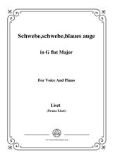 Liszt Schwebe Schwebe Blaues Auge In G Flat Major For Voice And Piano