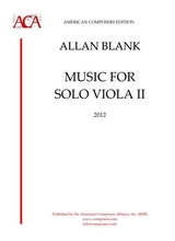 Blank Music For Solo Viola Ii