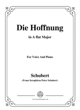 Schubert Hoffnung Die Hoffnung In A Flat Major Op 87 No 2 For Voice And Piano