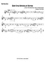 Good King Wenceslas Swings Easy Sax Quintet Bari Sax Part