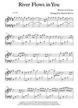 River Flows In You By Yiruma With Note Names In Easy To Read Format