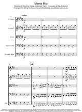 Mamma Mia For String Orchestra Score And Parts