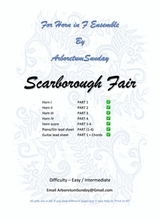 Scarborough Fair Horn In F Quartet