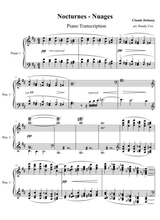 Debussy Nocturnes 1 Nuages Piano Transcription